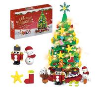 Advent Calendar 2025 Christmas Building Blocks Kit - Christmas Paradise Building Set with LED Light,24 Days Countdown Toys Building Set for Teen Boys Girls Gifts