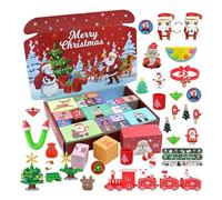 Advent Calendar 2025,Christmas Calendar Brain Teaser Metal Puzzles 24Pcs,Interlock Game Mind IQ And Test Games,Fidget Toys Gifts for Teen Adults (C)