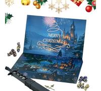 Advent Calendar 2025 - Christmas Countdown Calendar with 24 Dice Sets - Seasonal Role Play for Teen Adults Friends Players