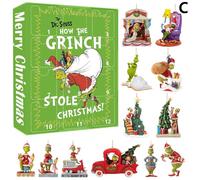 Advent Calendar 2025 Christmas Figurines, Christmas Tree Hanging Decorations, 24 Days Set to Count the Days to Christmas, Gift for Friends, Family and Neighbors