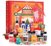 Advent Calendar 2025 Christmas Gifts for Women, 24pcs Spa Gift Sets Bath Sets for Women Gifts with 2 Christmas Tree Earrings, Bubble Bath, Xmas Decorations etc,Christmas Gifts Ideas for Mum, Family