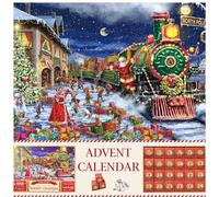Advent Calendar 2025 Christmas Puzzles, 24 Days 1008 Pieces Countdown to Christmas Calendars Jigsaw Puzzles, Holiday Gifts for Home Wall Decor