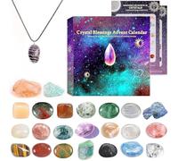 Advent Calendar 2025: Gemstone Advent Calendar 2025 Unique Gemstone & Jewelry Gifts for Women - Festive Women's Christmas Gifts for Home & Office