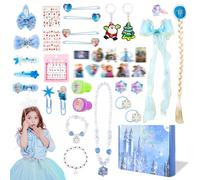 Advent Calendar 2025 Girl, Princess Christmas Toys Jewelry Countdown for Kids, 24 Days Advent Calendar with Necklace Earring Hair Accessories, Xmas Surprise Gift for Girls Kids