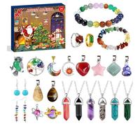 Advent Calendar 2025 Kids, 24 Pieces Jewellery Advent Calendar 2025, Girls Christmas Advents Calendars with Necklace Ring Bracelet Earrings, Gift For Girls and Women (Multicolor)
