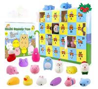 Advent Calendar 2025 Kids Christmas Countdown Calendar Mochi Squishy Toys for Girls and Boys Different Surprise Gift for 3+ Years Old Boys Girls Relief Stress