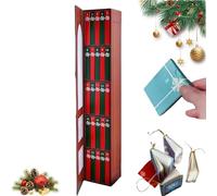 Advent Calendar 2025,Mini Book Ornament Advent,Books Lovers Gifts with 24 Book Gift, Christmas Books Countdown Calendar for Books Lovers, Holiday Decorations (red)