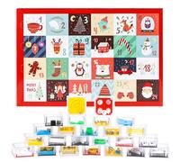 Advent Calendar 2025 Mini Puzzle Box, 24 Days Mini Cube Brain Teaser Puzzle Box Games Advent Christmas Countdown Calendar Toy for Kids or Adults