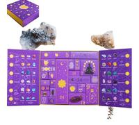 Advent Calendar 2025, Reiki Crystal Halloween Countdown Gift Box, Crystal Advent Calendar 2025, 24 Day Countdown Calendar Contains 24 Stones, Magical Halloween Countdowns Box