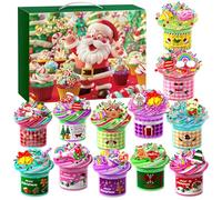 Advent Calendar 2025 Sparkling Butter Slime Shimmery DIY for Kids Teen Boys Girls Surprises Christmas Gifts