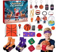 Advent Calendar 2025 Sport for Teen Boys Girls Teenagers Baseball Football Christmas Countdown Gifts Accessories and Decorations Stocking Stuffers (Basketball)