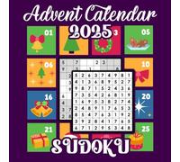 Advent Calendar 2025 Sudoku: 129 Christmas Countdown Puzzle Challenges for Kids and Adults: Festive Holiday Activity Book with Two Daily Sudoku Puzzles | Fun Brain Games and Christmas Countdown Gift