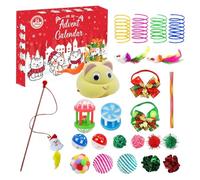 Advent Calendar 2025 with Games for Cats - Christmas Calendar Countdown 24 Days with Games for Kittens | Festive Seasonal Gift Idea for Women Boys Family Friends People