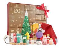 Advent Calendar 2025 Women Gifts, 24pcs Bath Sets for Christmas with Santa Hat, Shower Gel, Hand Cream, Christmas Decorations etc, Xmas Gift Idea for Women, Mum, Family
