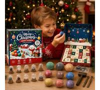 Advent Calendar 2026 Gemstone Dig Kit, 24 Days Christmas Countdown Gemstone Excavation with Gemstones, Crystals & Minerals, Treasure Hunt Toy, Christmas Gift for Boys and Girls
