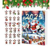 Advent Calendar | 24 Day Countdown Calendar "Cow Days" | Festive Decoration for Christmas Tree Adults Gift