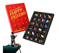 Advent Calendar | 24 Pieces Christmas Countdown Equipment, Fisherman Gift Set for Jigging Trolling Casting Water Holiday Birthday River Lake Creek, Use