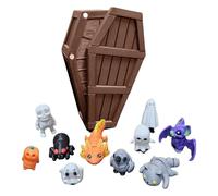 Advent Calendar 3D Printing Halloween Mystery Coffin Countdown Halloween Mystery Coffin Countdown Contains Various Cute Accessories 13 Day Mini Advent Calendar (C, One Size)