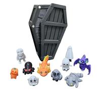 Advent Calendar 3D Printing Halloween Mystery Coffin Countdown Halloween Mystery Coffin Countdown Contains Various Cute Accessories 13 Day Mini Advent Calendar (A, One Size)