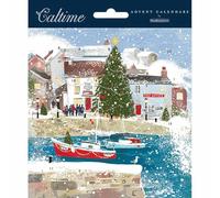 Advent Calendar Card Xmas Harbour Festive Fishing Christmas Advent Card 606946 Caltime by Woodmansterne
