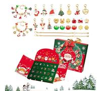 Advent Calendar - Charms Pendants Bracelets Earrings, Necklace Set for Christmas to 24 Days - for Season Halloween Thanksgiving Saint Holiday Children Adults