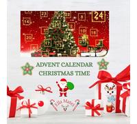 Advent Calendar Christmas Time Coloring Book: 25+ Bold, Fun and Relaxing Christmas Designs for Daily December Countdown for Kids, Teens and Adults|Bonus Pages Included|