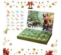 Advent Calendar Dinosaur Noël, 24 Figures Without Batteries for Kids, Bedroom Office Indoor Decoration, Thanksgiving Birthday Room, Educational Playful Gift, Learning Fun