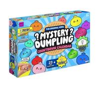 Advent Calendar Dumpling Squishy Toys, 24 Days Squishmas Calendar with 23 Dumplings Squishies + 1 Surprise Large Squishy, Stress Relief Fidget Toys for Familys (A)
