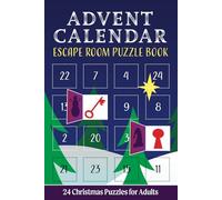 Advent Calendar Escape Room Puzzle Book: 24 Christmas Puzzles for Adults
