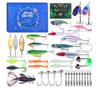 Advent Calendar For Adults Fishing Advent Calendar 2024 Adult Men Teen Boys Fishing Calendarfor Freshwater Saltwater Soft Plastic For Father Boyfriend Granpa A
