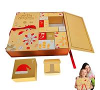 Advent Calendar For Filling,2024 Christmas Advent Calendar Boxes Empty,24 Grids Adults Made Your Own Advent Calendar, DIY Christmas Advent Calendar To Fill For Kids Toy Small Models (A)