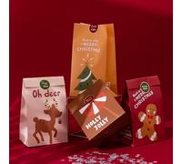 Advent Calendar for Filling, 24 Christmas Calendar Gift Paper Bags Large for Filling Yourself, Kraft Paper Bags, Advent Bags, Self-Filling with Stickers for Children