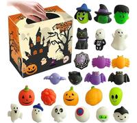 Advent Calendar For Kids Halloween Toys Slow Rising Pumpkin Bat Skeleton Soft Stress For Kids And Adults Party Decorations (24) Advent Calendar (Orange, 16 * 13 * 9. 5cm)