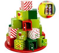 Advent Calendar Green Wood 27x305m Reusable