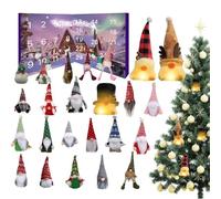 Advent Calendar, Illuminated Festive Gnome, 24 Days Advent Calendar, Christmas Decoration for Parties, Wall Decoration, House Community, Festive Decoration