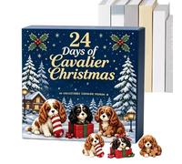 Advent Calendar of the Dog - PVC Figures 3D | Account reg | Cute Character Design 24 Unique Figures Reusable Annually for Ledge, Desk, Office Decoration