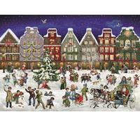 Puzzle-Adventskalender - Winterabend in der Stadt