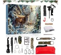 Advent Calendar Survival Kits For Men - Survival Tools Advent Calendar 2024,Survival Tools Countdown Calendar,24 Days Christmas Countdown Calendar,Tool Advent Calendar for Outdoor Hiking Camping