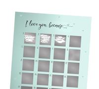 Advent calendar to scratch off "I LOVE YOU" A4 Christmas calendar,DIY Advent Calendar to Scratch,Christmas for Couples, Mom & Dad, Favorite Person Gift for Him and Her