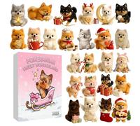 Advent Calendar Toy, 2D Acrylic Christmas Ornament, Puppy Ornament Calendar Countdown Calendar 2025, For Men Women Girls Young Teens Wife Husband Children Family Am
