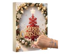 Advent Calendar, Twenty-Five Days Christmas Necklace Set - Rings Pendants Bracelets for Christmas Valentine's Easter Halloween