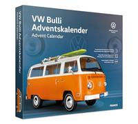 FRANZIS 67223 VW Bulli Advent Calendar Including Metal Model Car in Scale 1:43, Sound Module with Original VW Bulli T2 Sound and Large Format Accompaniment Book From 14 Years