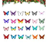 Advent Calendar with Butterflies - Advent for Kids 2025 | Acrylic Christmas Decorations, Butterfly Art for Yoga Room, Mother's Day Gift Decorations, Glue Items