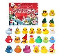 Advent Calendar2025 Kids, Rubber Duck Bath Toys 24 Days Christmas Countdown Calendar 2025 Christmas XmasGift For Kids Eve Gift For 3-9 Year Old Girls Toys For 3-10 Year Old Boys, 24 Pieces