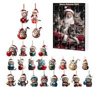 Advent Calendars 2025, 24 Days Ornaments Christmas Countdown Calendar, For Christmas Pendants Acrylic Tree, Cats 2D