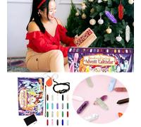 Advent Calendars 2025 Advent Calendar 2025 24 Days Of Crystals And Stones Kit With Crystal Necklace Holder Magnifier And Storage Bag Christmas Countdown For Girls Boys Kids Adults