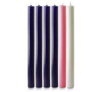 Advent Candles 12" x 1" - 5 purple & 1 white
