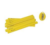 ADVENT Carpenter's Large Pencils FSC Certified c/w Sharpener (Pack of 10)