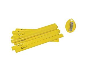ADVENT Carpenter's Large Pencils FSC Certified c/w Sharpener (Pack of 10)