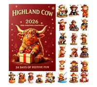Advent Christmas Cow 24 Day Animal Countdown Calendar